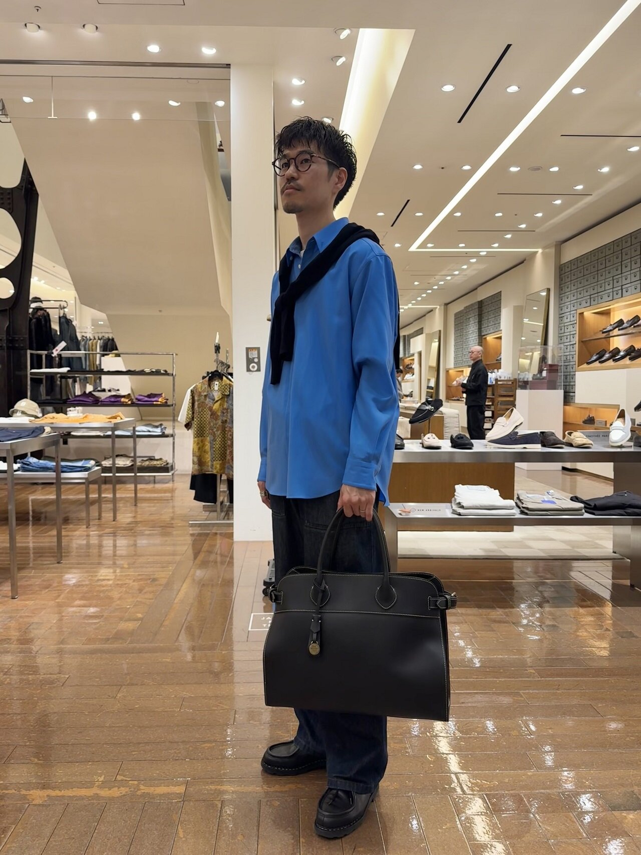 ジェームスバーニーズニューヨーク　ビジネスに最適★　水牛革　ビジネスバッグ BARNEYS NEW YORK - バーニーズニューヨーク／BARNEYS NEWYORK